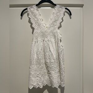 Ulla Johnson Ivory Lace Tank Top